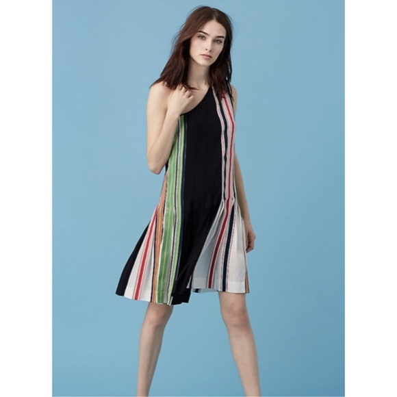 Diane Von Furstenberg Pleated Ribbon Dress - Picture 4 of 8